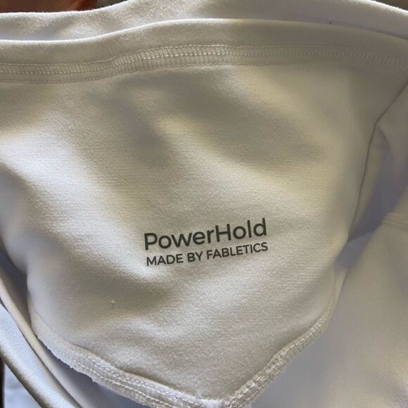 Fabletics White Powerhold High-Wasted 7/8 Leggings - Picture 3 of 3